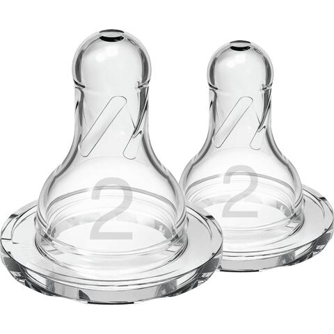 Dr. Brown’s Flesspeen 3+ Maanden Fase 2 Smalle Halsfles 2 stuks