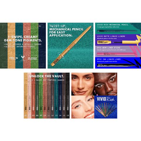 NYX Professional Makeup Vivid Rich Mechanical Pencil Sapphire Bling