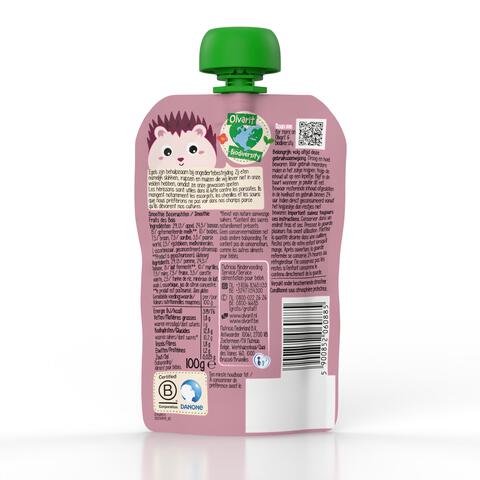 Olvarit Knijpfruit Smoothie Bosvrucht 12+ Maanden 100 gram