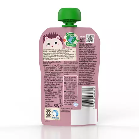 Olvarit Knijpfruit Smoothie Bosvrucht 12+ Maanden 100 gram