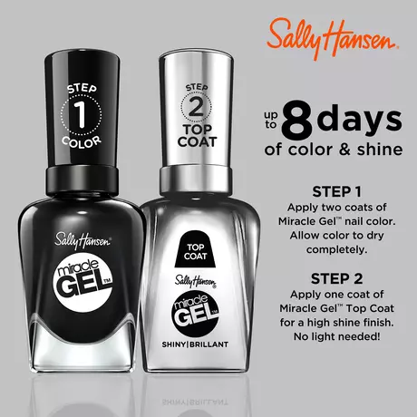 Sally Hansen Miracle Gel Nagellak 460 Blacky O Zwart 14,7 ML