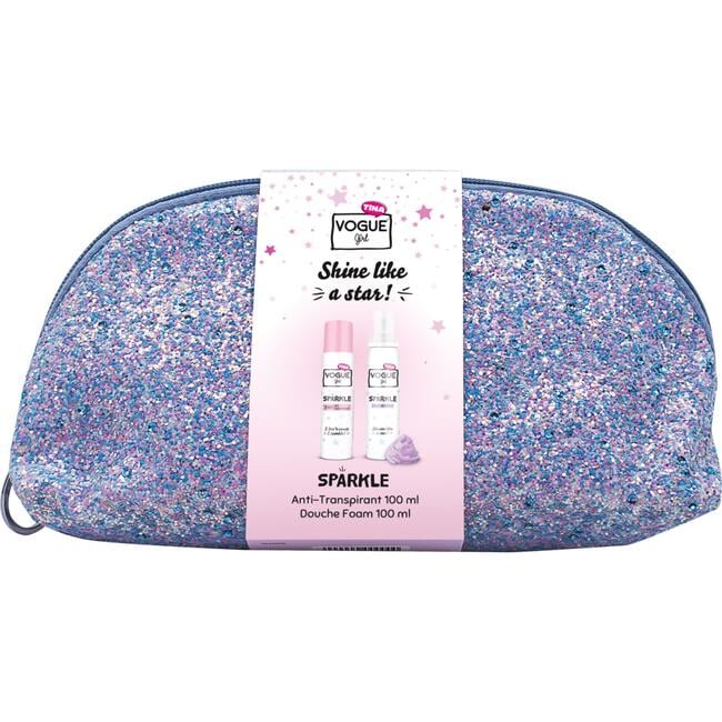 VOGUE Girl Sparkle giftset Pailletten Anti-Transpirant 100ml Douche Foam 100ml