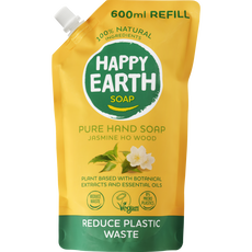 Happy Earth 100% Naturalijke Jasmine Ho Wood Handzeep Navulzak 600 ML