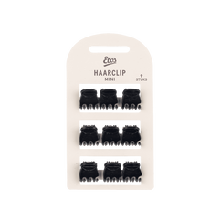 Etos Haarklem Mini Zwart 9St