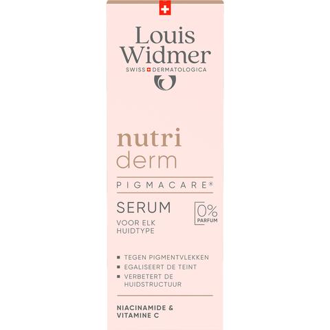 Louis Widmer Nutriderm Pigmacare Serum Zonder Parfum 30 ML