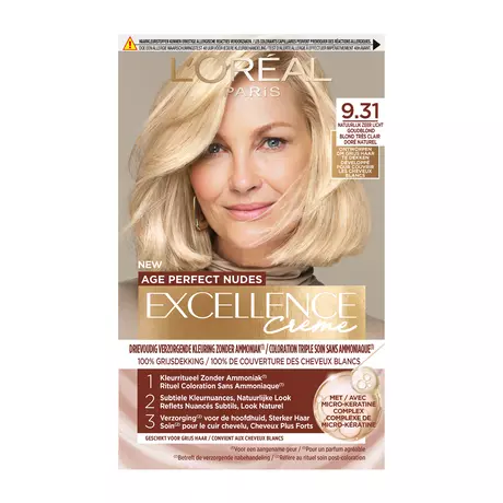 L'Oréal Paris Excellence Crème Age Perfect Nudes 9.31 Licht Goudblond