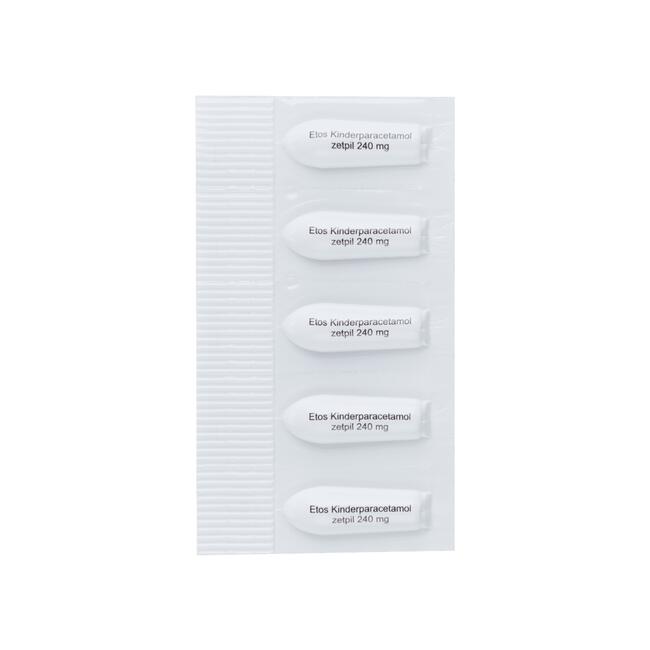 Etos Kinderparacetamol 240 mg Zetpil