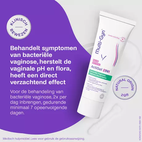 Multi-Gyn ActiGel 2in1 Bij Bacteriële Vaginose 50 ML