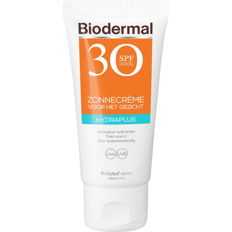 Biodermal Hydra Plus Zonnecrème Gezicht SPF30 50 ML