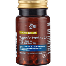 Etos Premium Vegan Vitamine D3 25ug 1000IU 60 stuks