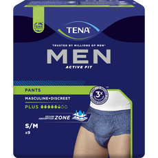 TENA Men Active Fit Incontinentiebroekjes S/M 9 stuks