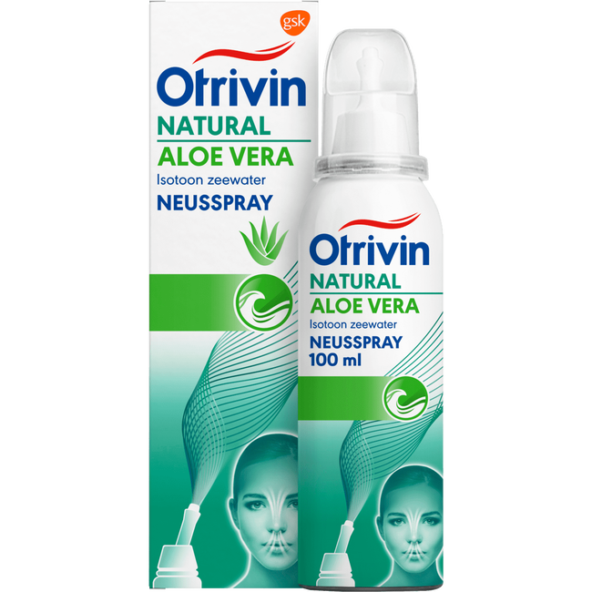 Otrivin Natural Aloe Vera, isotoon zeewater, neusspray