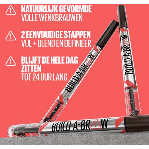 Maybelline New York BUILD A BROW Wenkbrauwpen/fixeerge 259 Ash Brown