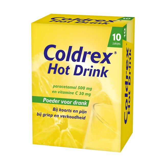Hot Coldrex bij Griep en Verkoudheid 10 Sachets