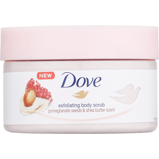 Dove Exfoliating Pomegranate & Shea Butter Body Scrub 225 ML Etos
