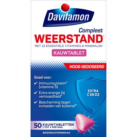 Davitamon Compleet Weerstand Forte 50 Kauwtabletten