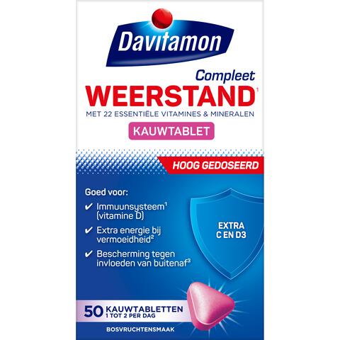 Davitamon Compleet Weerstand Forte 50 Kauwtabletten