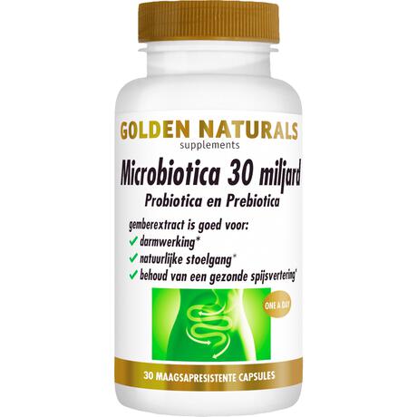 Golden Naturals Microbiotica 30 Miljard Capsules 30 stuks