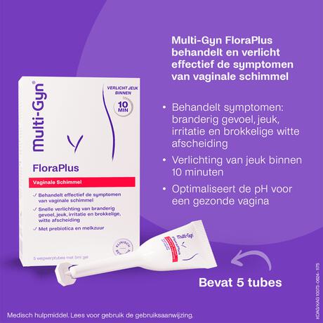 Multi-Gyn FloraPlus Bij Vaginale Schimmel 5X5 ML