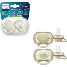 Philips Avent Fopspeen Ultra Air Day and Night 6-18M SCF087/18 2 stuks
