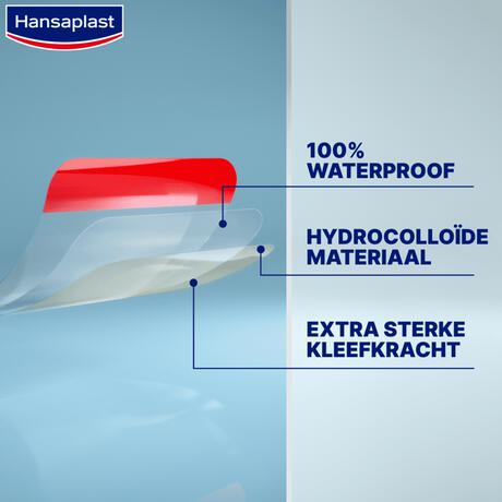 Hansaplast Second Skin Protectoin Waterproof en Transparante Pleister Strips 6 stuks