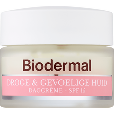 Biodermal Dagcrème Droge & Gevoelige Huid SPF 15 50 ML
