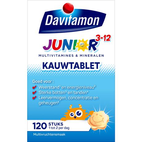 Davitamon Junior 3+ Kauwvitamines Multifruit