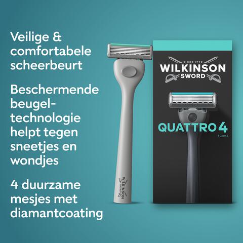 Wilkinson Sword Quattro Essential Sensitive Razor 1up