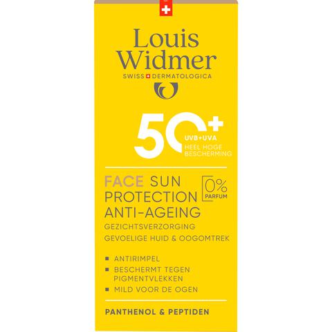 Louis Widmer Sun Protection Face Zonder Parfum SPF50+ 50 ML