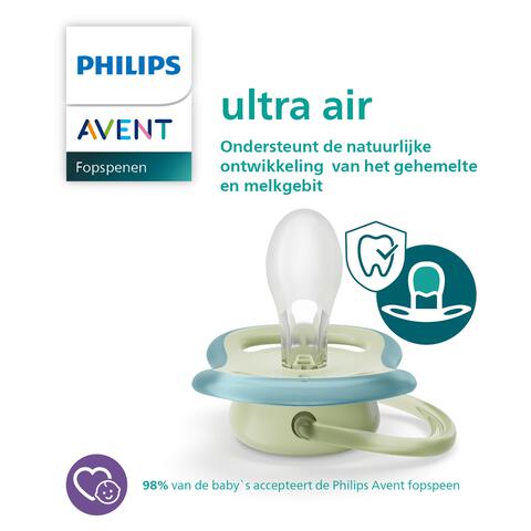 Philips Avent Fopspeen Ultra Air Day 0-6M Double Pack - SCF087/02