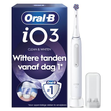 Oral-B iO 3 Clean & Whiten Wit Elektrische Tandenborstel