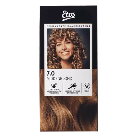 Etos Permanente Haarkleuring 7.0 Middenblond