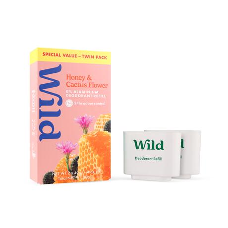 Wild Honey & Cactus Deodorant Refill Value Pack 80 gram&nbsp;