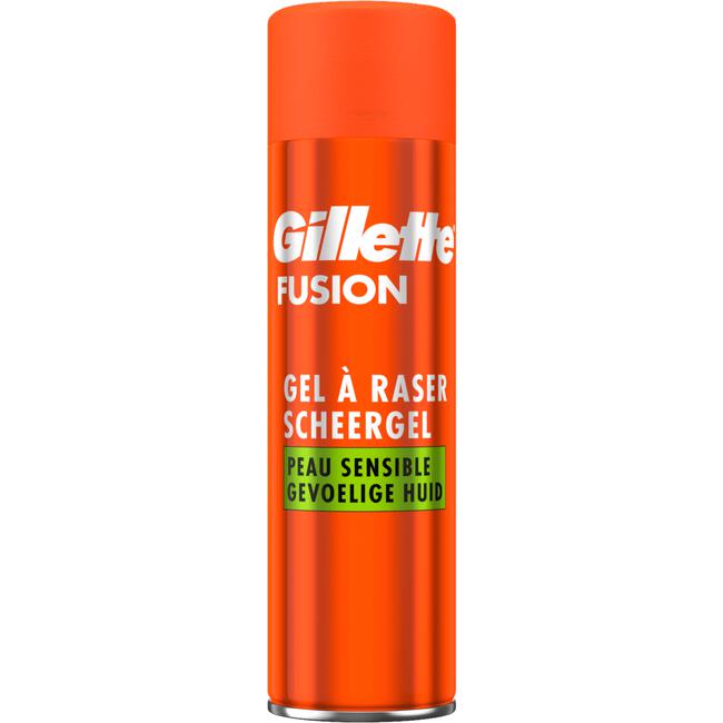 Gillette Fusion Scheergel Gevoelige Huid 200 ML