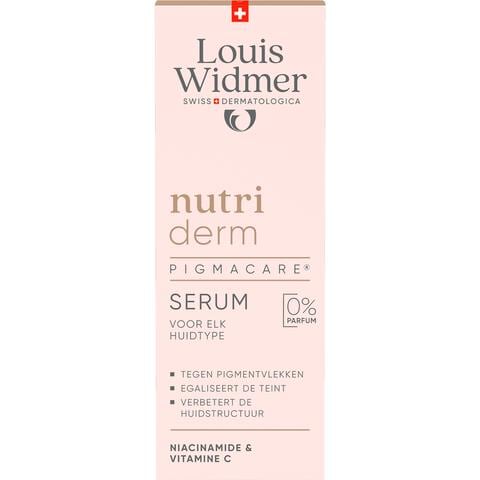 Louis Widmer Nutriderm Pigmacare Serum Zonder Parfum 30 ML