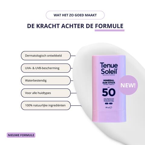 Tenue Soleil Mineral Sun Stick SPF50 20 gram