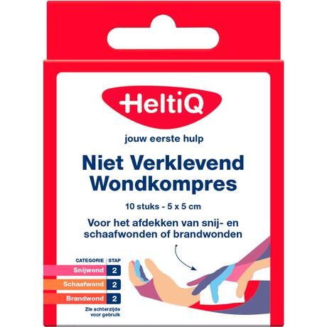 Heltiq niet klevend wondkompres 5x5