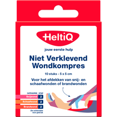 Heltiq niet klevend wondkompres 5x5