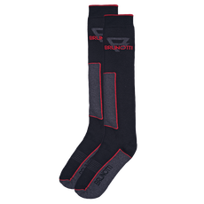 Brunotti Skisokken Zwart/Grijs/Rood Heren Maat 43-46