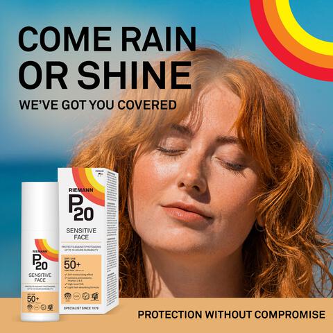 P20 Sensitive Face Zonnebrandcrème SPF50+