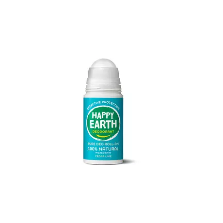 Happy Earth 100% Natuurlijke Cedar Lime Deodorant Roller 75 ML