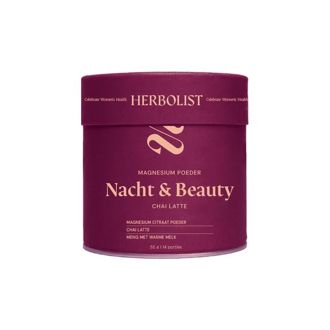 Herbolist magnesium poeder beauty chai latte