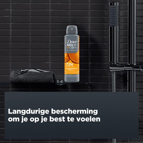 Dove Men+Care Sandalwood + Vanille Deodorant Spray 150 ML