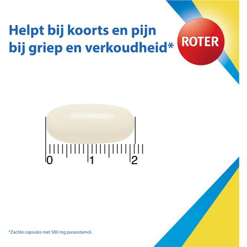 Roter Paracetamol Liquid Caps 500 mg 20 tabl