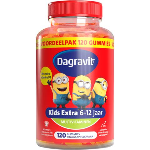 Dagravit Kids-Xtra 6-12 jaar Vitaminions 120 gummies