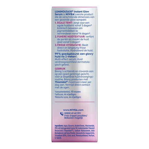 NIVEA Luminous Skin Glow Instant Glow Serum 15 ML