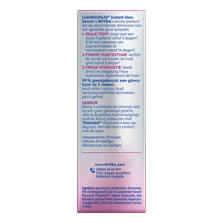 NIVEA Luminous Skin Glow Instant Glow Serum 15 ML