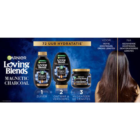 Garnier Loving Blends Charcoal Shampoo 300 ML