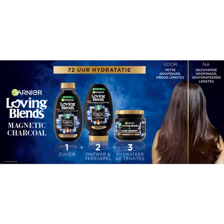 Garnier Loving Blends Charcoal Shampoo 300 ML