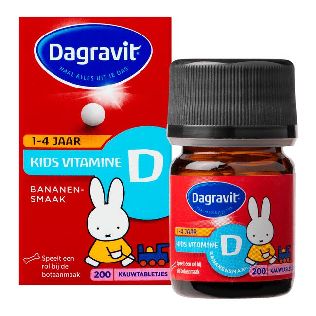 Dagravit Kids Vitamine D 200 kauwtabletten